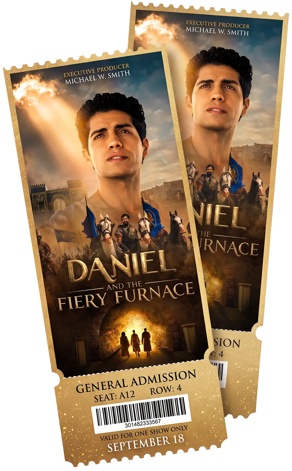 Two movie tickets for Daniel & The Fiery Furnace, free with an annual EKKL membership